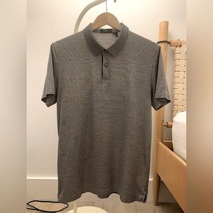Theory Polo Shirt, Size M, Black and White